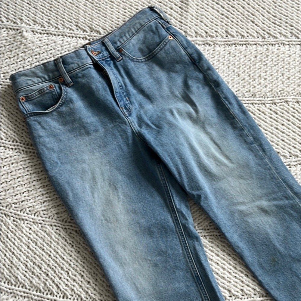 JCREW Classic Straight Light Blue Denim Jeans 29 Petite 29P